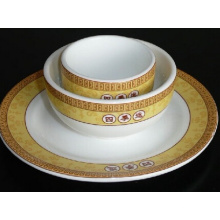 Haonai porcelain dinnerware set tableware set restaurant dinner set with customized design